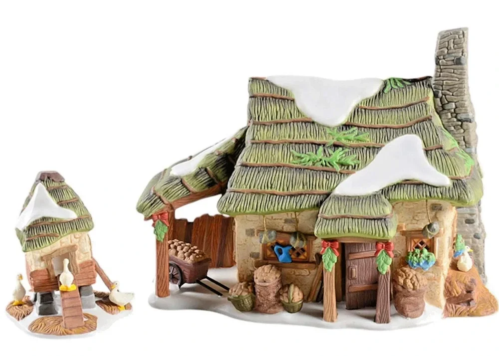 Department 56 Dickens Village Series McShane Cottage 58444 1999 Set of 2